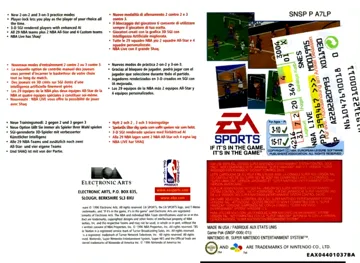 NBA Live 97 (Europe) box cover back